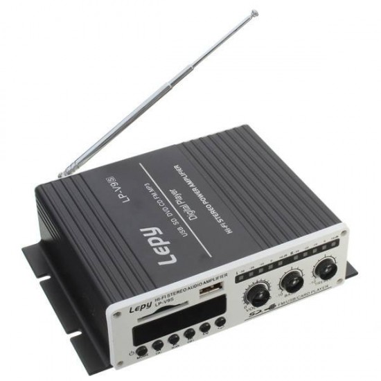 LP-V9S DC12V Hi-Fi Stereo Power Digital Car Power Amplifier Player With Power Adapter