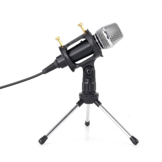 Live Microphone Condenser Microphone Wired Singing Recording Broadcasting Podcast MIC with Tripod Stand for PC Laptop Phone Live Microphone Condenser Microphone Wired Singing Recording Broadcasting Podcast MIC with Tripod Stand for PC Laptop Phone