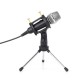 Live Microphone Condenser Microphone Wired Singing Recording Broadcasting Podcast MIC with Tripod Stand for PC Laptop Phone