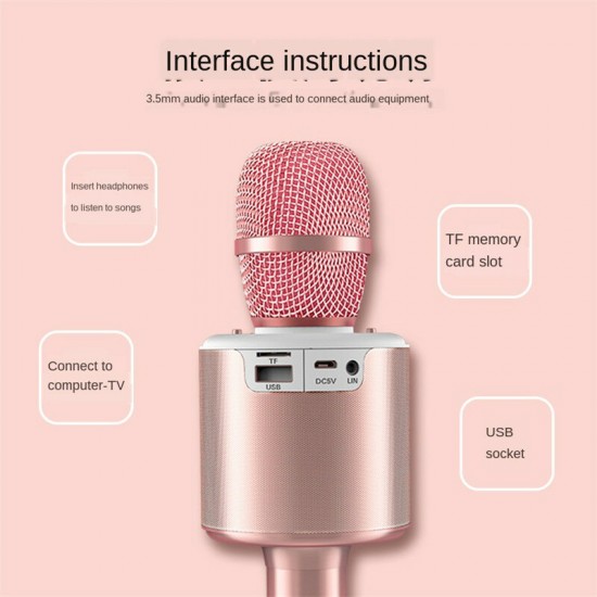 N6 bluetooth 5.0 Karaoke LED Lantern Shock Bass Diaphragm Magical Voice Home KTV Beautiful Sound HD Quality Microphone N6 bluetooth 5.0 Karaoke LED Lantern Shock Bass Diaphragm Magical Voice Home KTV Beautiful Sound HD Quality Microphone