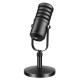 USB Condenser Microphone Metal Recording Mic for Computer Podcasting Interviews Field Recordings Conference Calls Live