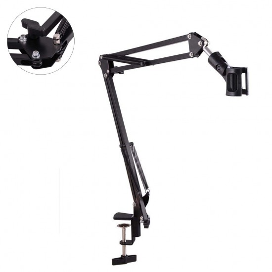 NB-35 Professional Studio Adjustable Microphone Holder Arm Mic Stand Table Mounting Microphone Clip Clamp