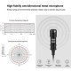 Mini 1.5m 8Pin Jack Lavalier Wired Condenser Recording Microphone for Live Vlog Phone
