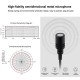 Mini 1.5m Type-C Jack Lavalier Wired Condenser Recording Microphone for Phone Live
