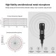 PU3045 3.5mm Wired Microphone 3M Lavalier Omnidirectional Condenser Mic Recording Vlogging Video Microphone