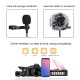PU3046 Lavalier Micrphone Portable 6M 3.5mm Jack Microphone Clip-on Wired Condenser Light Lapel Microphone for Recording Speech Live Video