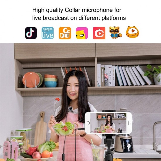 PU427 6M 3.5mm Jack Microphone M1 Omnidirectional Condenser Microphone Recording Live Vlogging Video Lavalier Microphone PU427 6M 3.5mm Jack Microphone M1 Omnidirectional Condenser Microphone Recording Live Vlogging Video Lavalier Microphone
