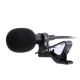 Portable 3.5mm Jack Clip-on Wired Condenser Lapel Microphone for Recording Speech