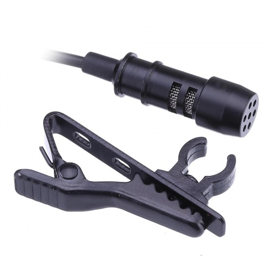 Portable 3.5mm Jack Clip-on Wired Condenser Lapel Microphone for Recording Speech Portable 3.5mm Jack Clip-on Wired Condenser Lapel Microphone for Recording Speech
