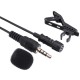 Portable 3.5mm Jack Clip-on Wired Condenser Lapel Microphone for Recording Speech Portable 3.5mm Jack Clip-on Wired Condenser Lapel Microphone for Recording Speech