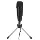 Professional 30Hz-20KHz Dynamic Cardioid Capacitive USB Wired Microphone Mic with Desktop Tripod for Stage Karaoke Public Speaking