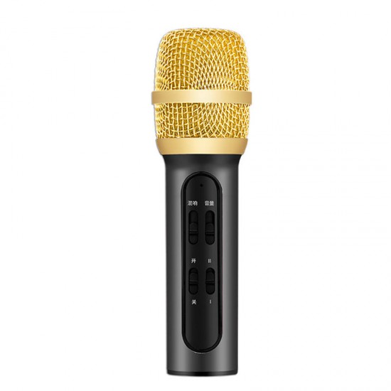 Professional Karaoke Condenser Microphone Portable with ECHO Sound Card for Mobile Phone Broadcast Live