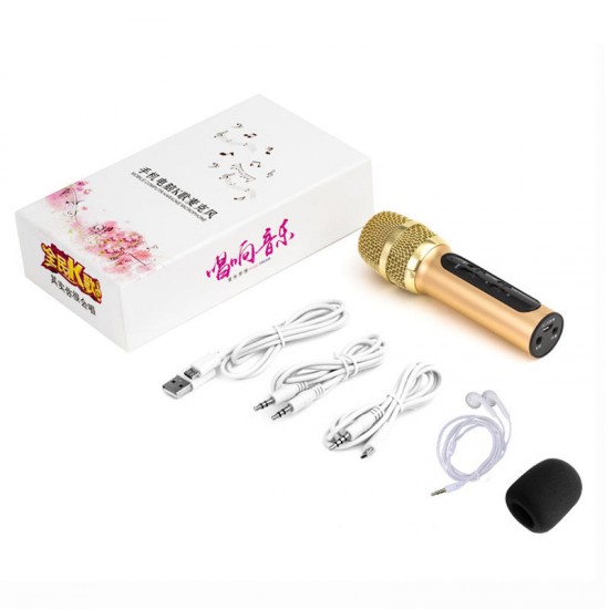 Professional Karaoke Condenser Microphone Portable with ECHO Sound Card for Mobile Phone Broadcast Live Professional Karaoke Condenser Microphone Portable with ECHO Sound Card for Mobile Phone Broadcast Live
