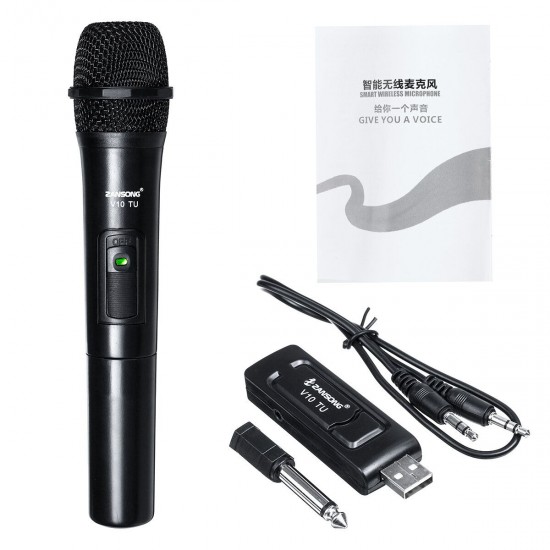 Professional UHF Wireless Microphone Handheld Mic System Karaoke With Receiver