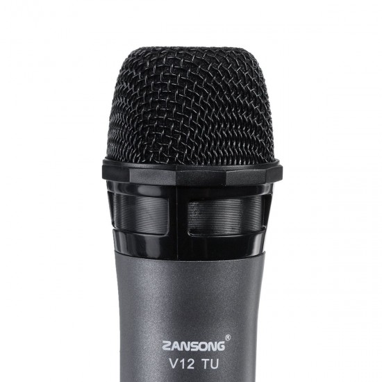 Professional UHF Wireless Microphone Handheld Mic System Karaoke With Receiver and Display Screen