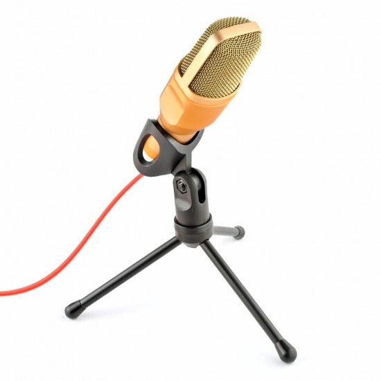 SF666 Professional Condenser Microphone for computer Laptop Singing Speech Meeting Desktop Studio 3.5mm Microphone