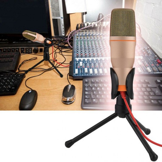 SF666 Professional Condenser Microphone for computer Laptop Singing Speech Meeting Desktop Studio 3.5mm Microphone SF666 Professional Condenser Microphone for computer Laptop Singing Speech Meeting Desktop Studio 3.5mm Microphone