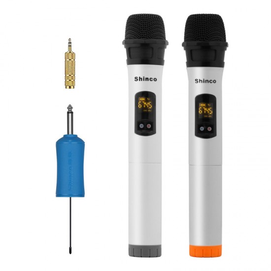 2Pcs UHF Wireless Microphone Karaoke Mini Portable Home Handheld Microphone 2Pcs UHF Wireless Microphone Karaoke Mini Portable Home Handheld Microphone