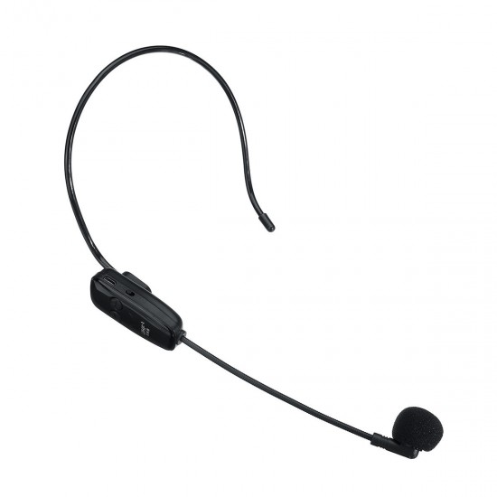 UHF 2 in 1 2.4G Wireless Mic Headset Noise Cancelling Microphone with Receiver Plug Stable Sign Receiver