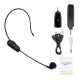 UHF 2 in 1 2.4G Wireless Mic Headset Noise Cancelling Microphone with Receiver Plug Stable Sign Receiver