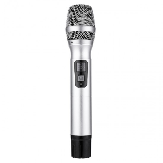 UHF Wireless Dynamic Microphone with Receiver Handheld Mic for Karaoke