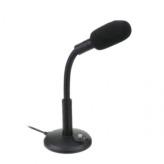 USB PC Microphone Recording Computer Mic with Mute Button for Mac Laptop PC for Net Class Live Broadcast