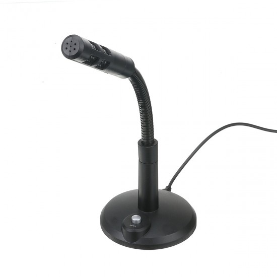 USB PC Microphone Recording Computer Mic with Mute Button for Mac Laptop PC for Net Class Live Broadcast