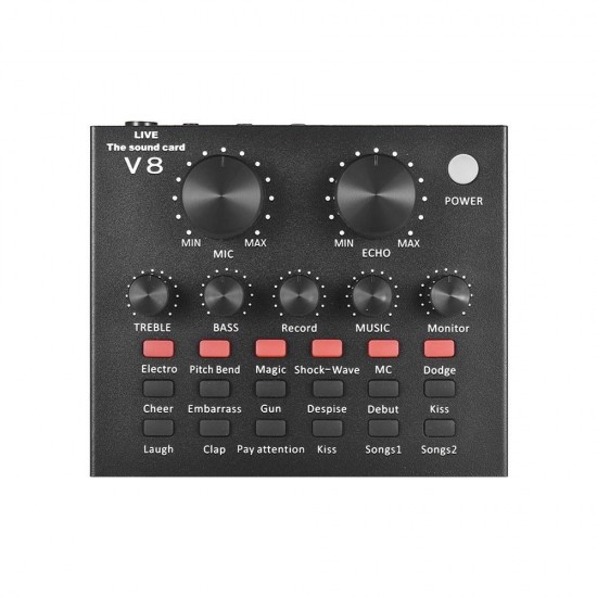 USB Sound Card Microphone with Tripod Audio Cable Earphone for Broadcast Live Streaming for Tik Tok YY Karaoke Singing USB Sound Card Microphone with Tripod Audio Cable Earphone for Broadcast Live Streaming for Tik Tok YY Karaoke Singing