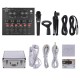 USB Sound Card Microphone with Tripod Audio Cable Earphone for Broadcast Live Streaming for Tik Tok YY Karaoke Singing USB Sound Card Microphone with Tripod Audio Cable Earphone for Broadcast Live Streaming for Tik Tok YY Karaoke Singing