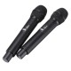UW-01 UHF Wireless Microphone System Handheld LED Mic with Receiver