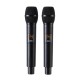 UW-01 UHF Wireless Microphone System Handheld LED Mic with Receiver