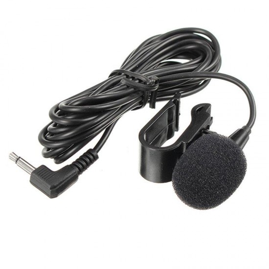 Universal 3.5mm Stereo Mini Car External Mic Wired Microphone with Fixing Clip Universal 3.5mm Stereo Mini Car External Mic Wired Microphone with Fixing Clip
