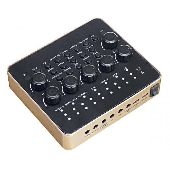 V10 Live Sound Card Microphone Set device Mobile Phone Fast Hand Shouting Wheat Universal for Mobile Phone Broadcast