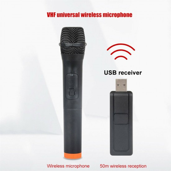 VHF Wireless Microphone Live Broadcast Home Conference Audio TV Computer Microphone with bluetooth Receiver