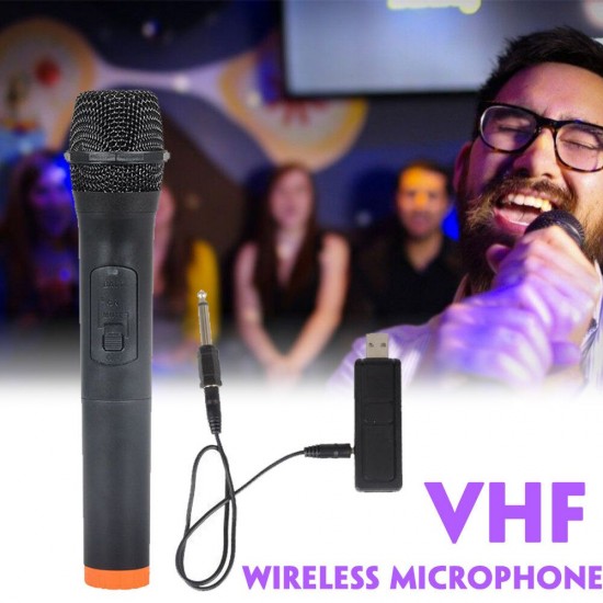 VHF Wireless Microphone Live Broadcast Home Conference Audio TV Computer Microphone with bluetooth Receiver