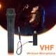 VHF Wireless Microphone Live Broadcast Home Conference Audio TV Computer Microphone with bluetooth Receiver