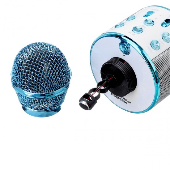 WS858 bluetooth 4.0 Wireless Microphone Speaker KTV Karaoke Player for Youtube Tiktok Live Broadcast