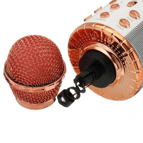 WS858L Wireless bluetooth Karaoke KTV Audio Live Microphone Speaker Stereo Singing Player