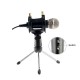 X-01 Mini Condenser Microphone 3.5mm Recording Mic for Computer PC Karaoke for Chat Skype YouTube Games