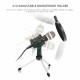 X-01 Mini Condenser Microphone 3.5mm Recording Mic for Computer PC Karaoke for Chat Skype YouTube Games