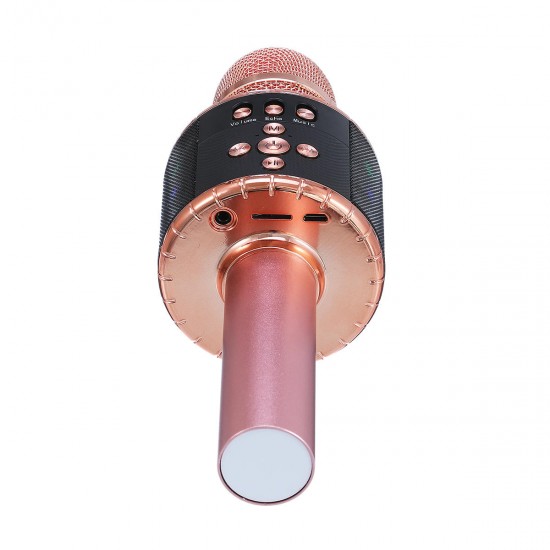 bluetooth Wireless Karaoke Microphone Handheld Microphone with Dynamic Light for Children and Adults with Speaker Recording Radio bluetooth Wireless Karaoke Microphone Handheld Microphone with Dynamic Light for Children and Adults with Speaker Recording Radio