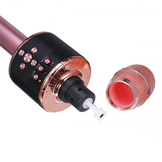 bluetooth Wireless Karaoke Microphone Handheld Microphone with Dynamic Light for Children and Adults with Speaker Recording Radio bluetooth Wireless Karaoke Microphone Handheld Microphone with Dynamic Light for Children and Adults with Speaker Recording Radio