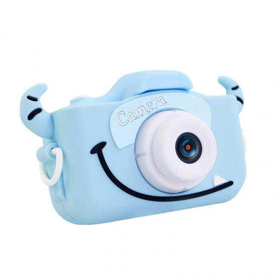 2.0 Inches IPS Screen 1080P HD Mini Digital Camera for Children Shockproof Camcorder Cartoon Stickers Camera