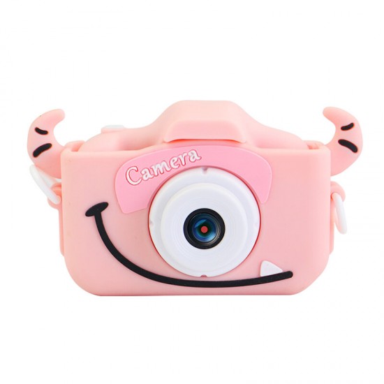 2.0 Inches IPS Screen 1080P HD Mini Digital Camera for Children Shockproof Camcorder Cartoon Stickers Camera