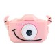 2.0 Inches IPS Screen 1080P HD Mini Digital Camera for Children Shockproof Camcorder Cartoon Stickers Camera