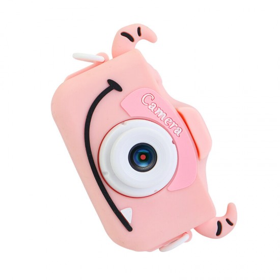 2.0 Inches IPS Screen 1080P HD Mini Digital Camera for Children Shockproof Camcorder Cartoon Stickers Camera