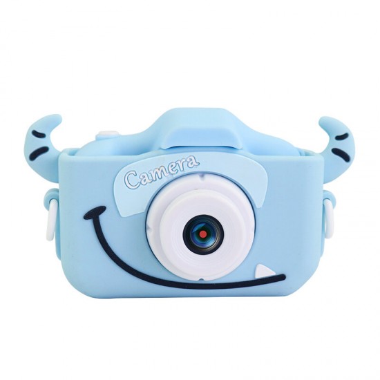 2.0 Inches IPS Screen 1080P HD Mini Digital Camera for Children Shockproof Camcorder Cartoon Stickers Camera