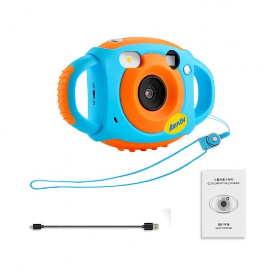 FP+ 1.77 Inch HD Color Screen 5MP Self-Portrait Mirror Design Mini Children Kid Camera