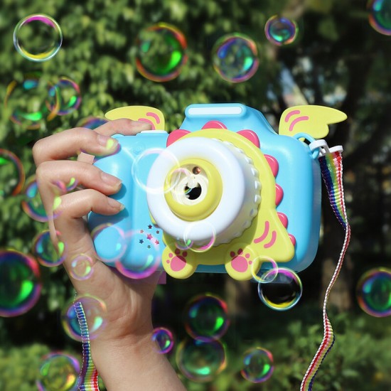 Bubble Machine Toy Children Fully-Automatic Bubble Blowing Camera Music Lighting