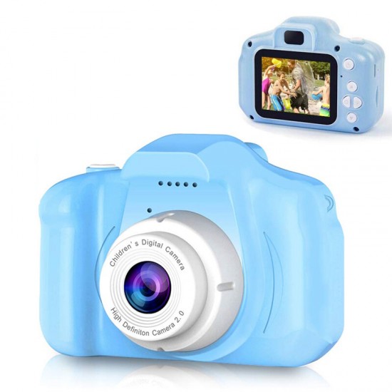 Cartoon Anti-fall Mini Children Camera 2.0inch Screen USB Support Photo And Video Game Function Children's Birthday Gift